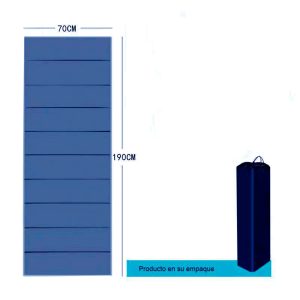 Colchoneta Plegable Azul para camping