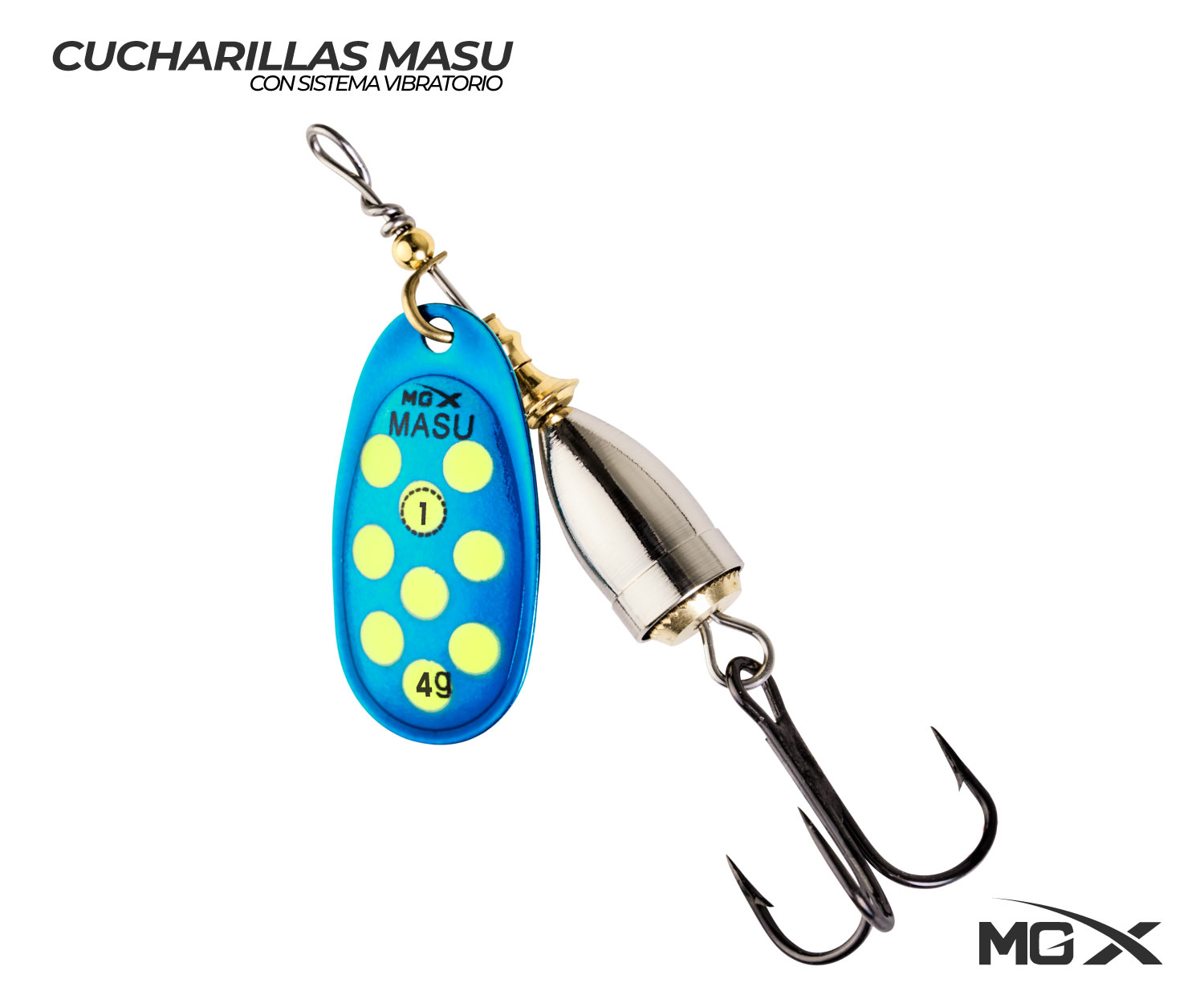 CUCHARILLA MGX MASU #1 4g – BLUE GREEN DOTS