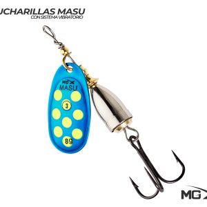 CUCHARILLA MGX MASU #3 8g – BLUE GREEN DOTS