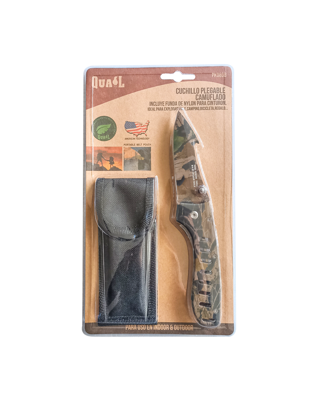 Cuchillo Plegable Qual Cammo - Imagen 2