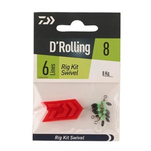DAIWA D’Rolling Rig Kit Swivel 8kg