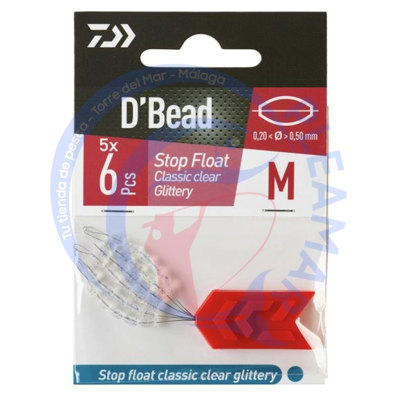 DAIWA D’Bead Stop Float Classic Clear Glittery - Imagen 2
