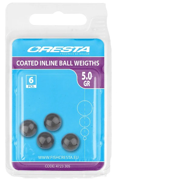 Cresta Coated Inline Ball Weights Bolas Plomo - Imagen 2