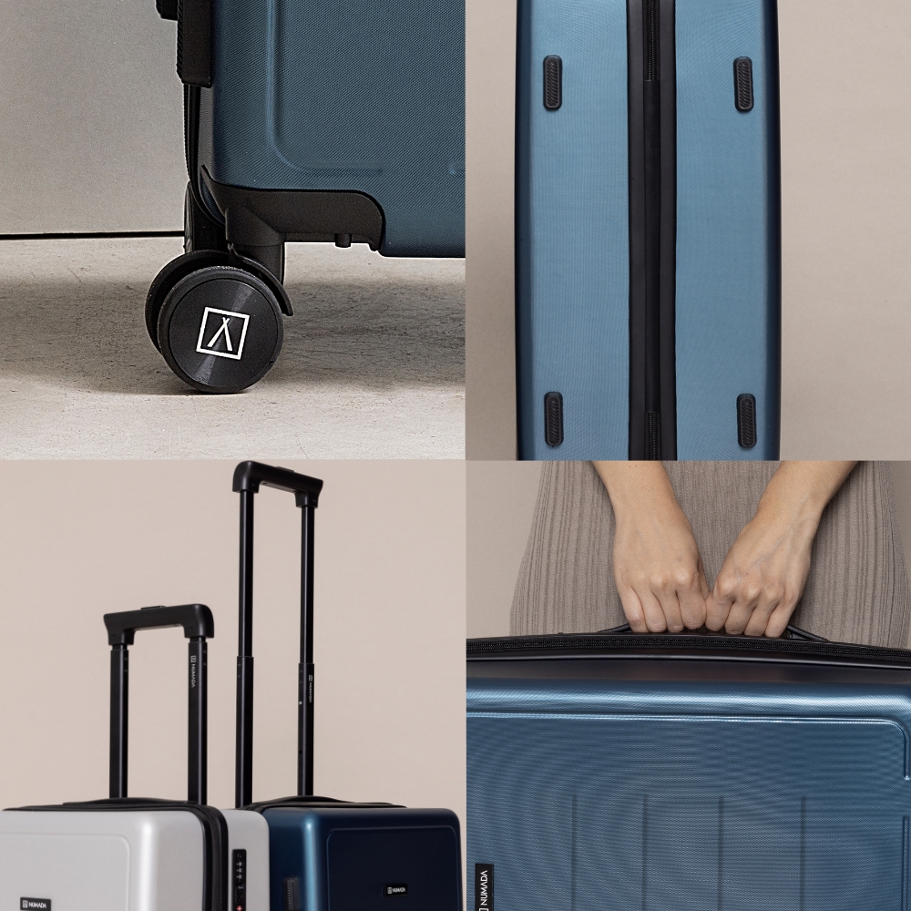 Maleta 10Kg de cabina 55,5x36x22cm rígida ABS+PC Numada PackPro T40 (20″) Azul marino - Imagen 6