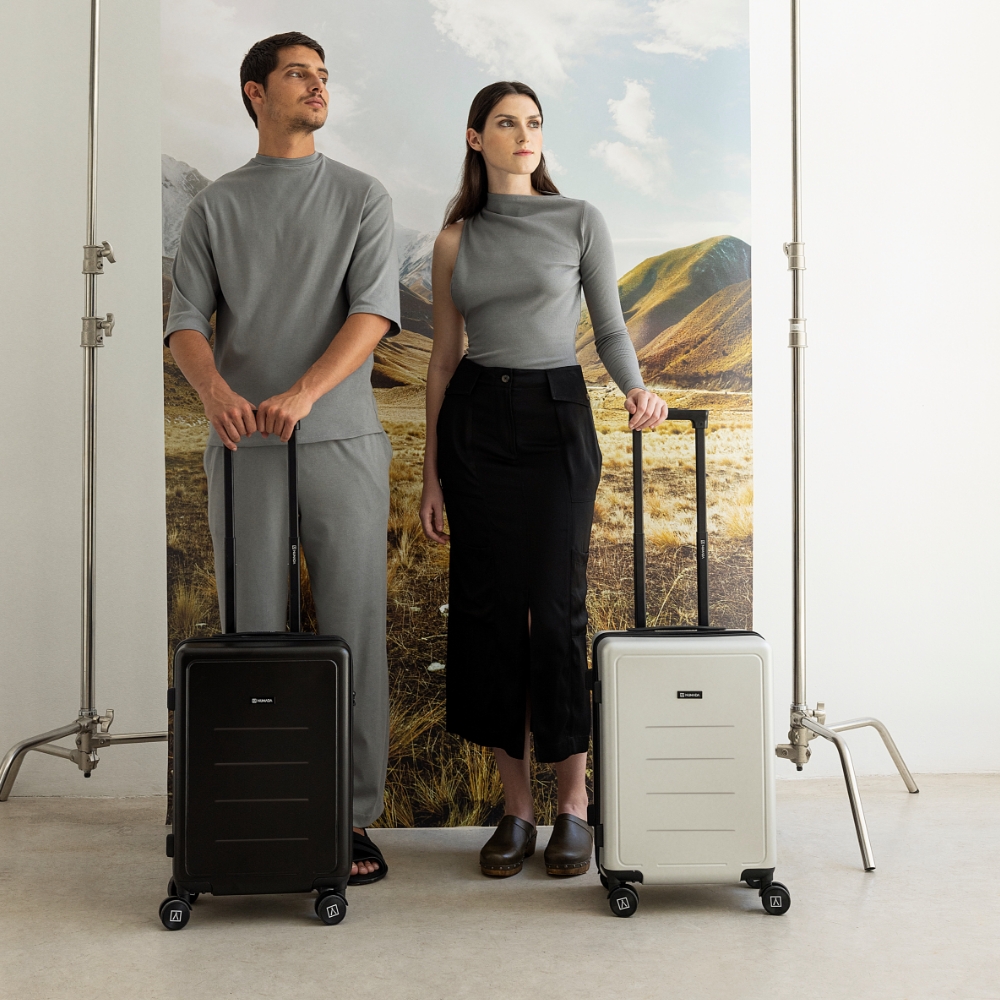 Maleta 10Kg de cabina 55,5x36x22cm rígida ABS+PC Numada PackPro T40 (20″) Silver - Imagen 8