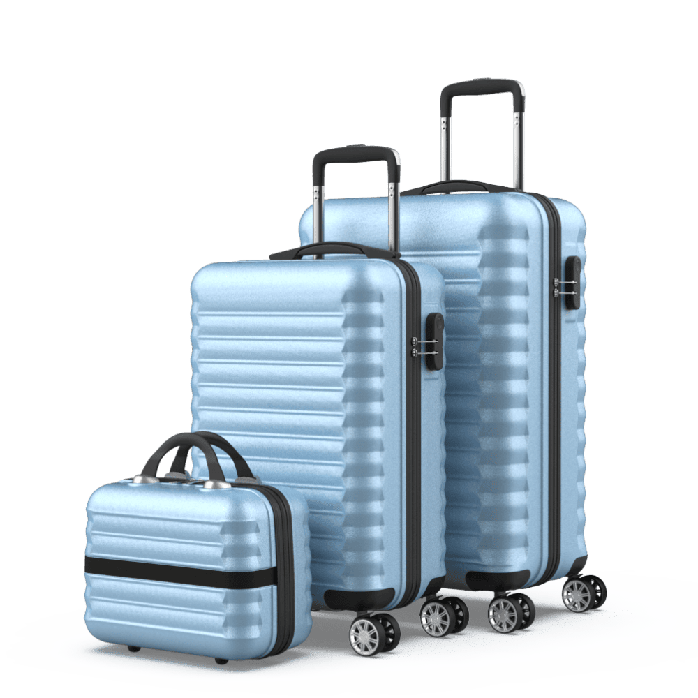 Juego de maletas 3 piezas (53/63cm + Neceser) Numada Upfly Azul claro