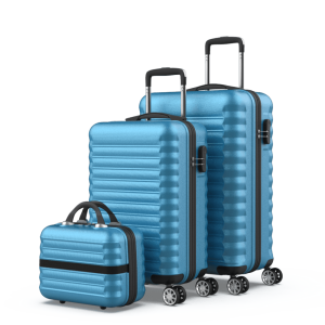 Juego de maletas 3 piezas (53/63cm + Neceser) Numada Upfly Azul eléctrico