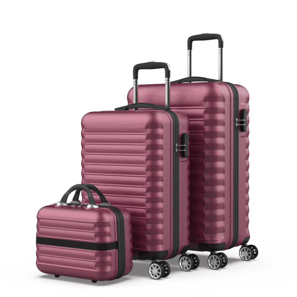 Juego de maletas 3 piezas (53/63cm + Neceser) Numada Upfly Burdeos