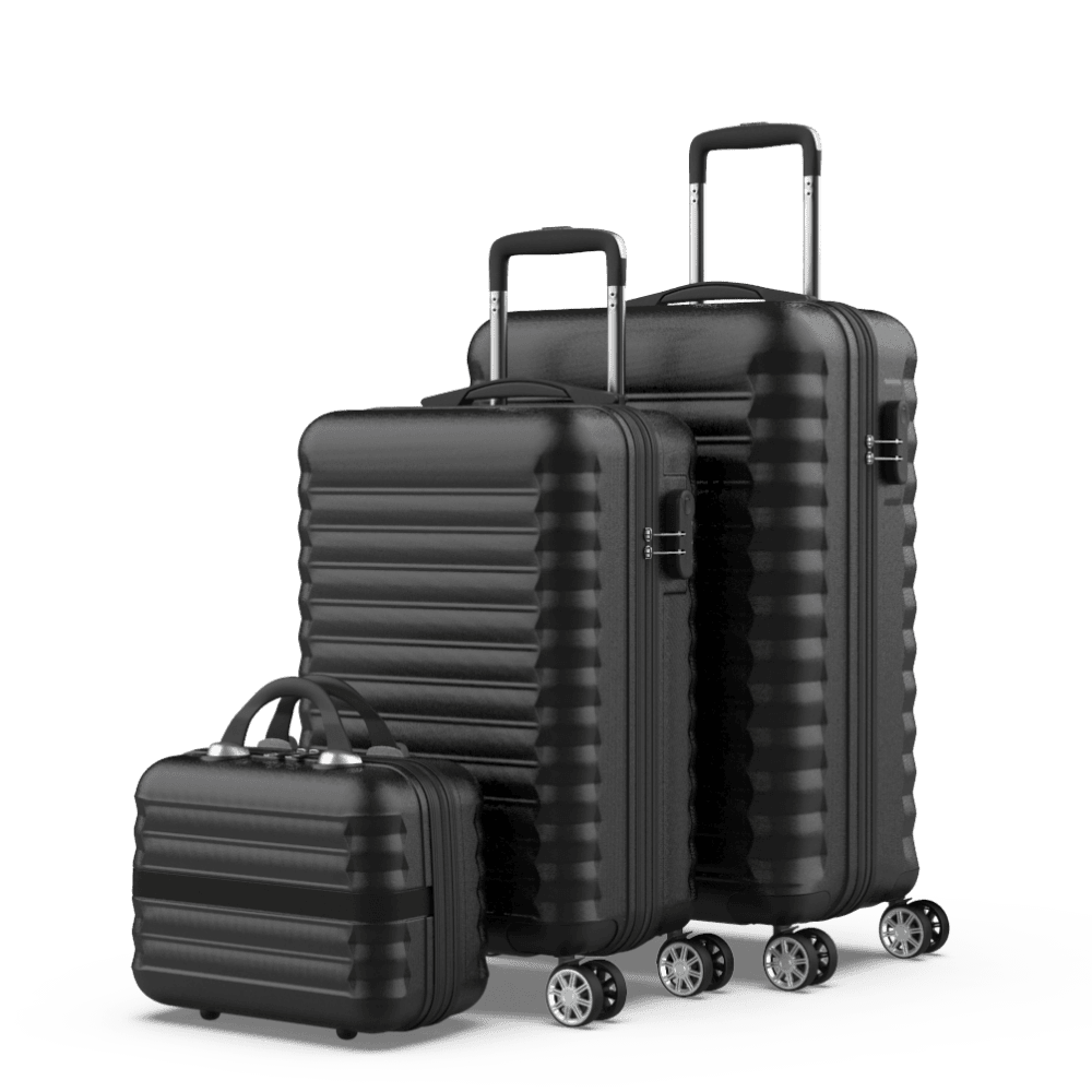 Juego de maletas 3 piezas (53/63cm + Neceser) Numada Upfly Negro