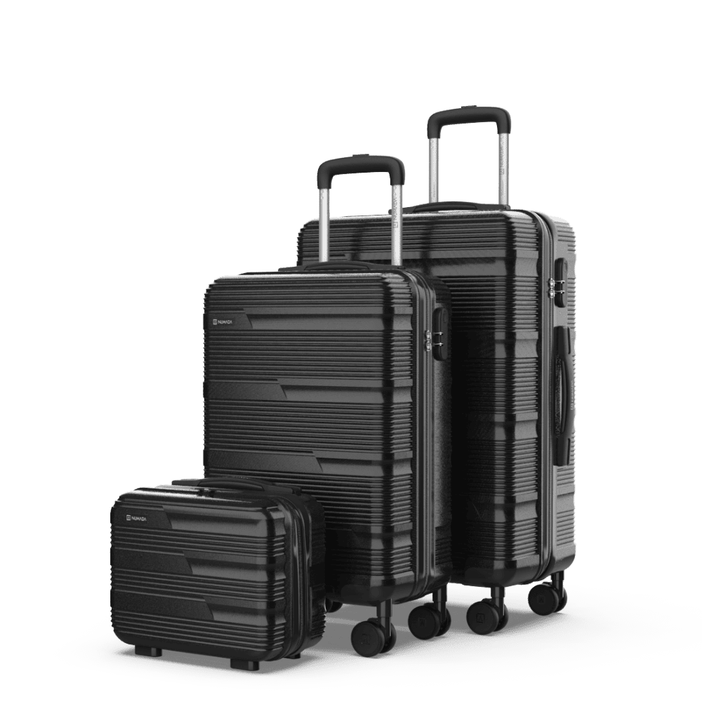 Juego de maletas 3 piezas (55/66cm + Neceser) Numada Upfly T10 Negro - Imagen 2