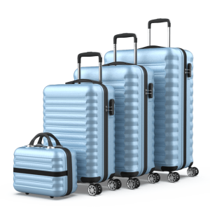 Juego de maletas 4 piezas (53/63/75cm + Neceser) Numada Upfly Azul claro