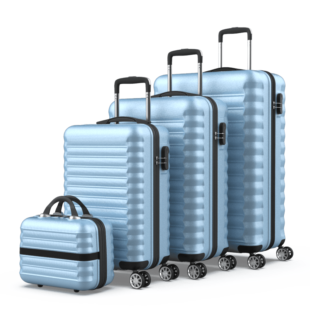 Juego de maletas 4 piezas (53/63/75cm + Neceser) Numada Upfly Azul claro - Imagen 2