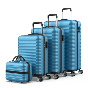 Juego de maletas 4 piezas (53/63/75cm + Neceser) Numada Upfly Azul eléctrico