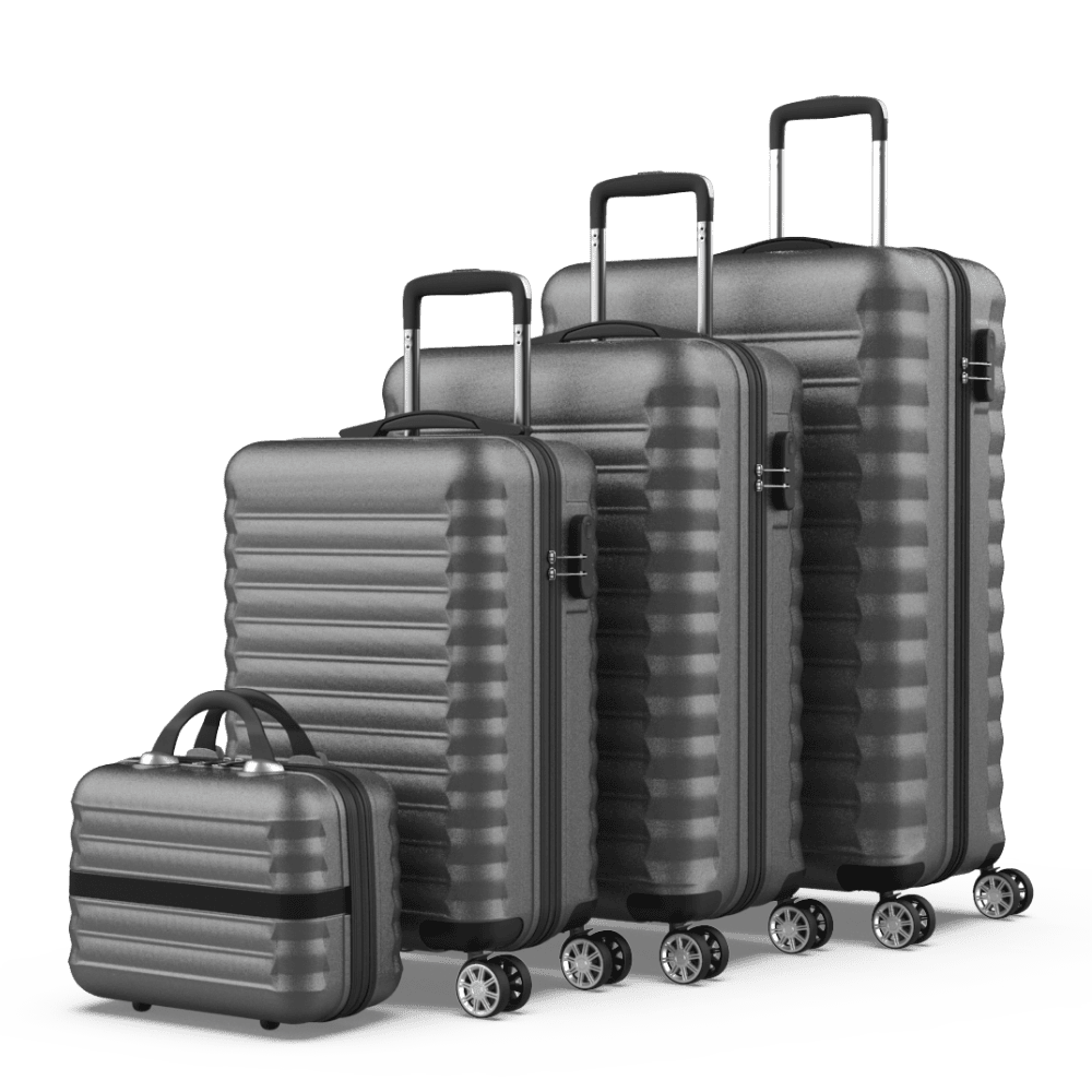 Juego de maletas 4 piezas (53/63/75cm + Neceser) Numada Upfly Gris - Imagen 2