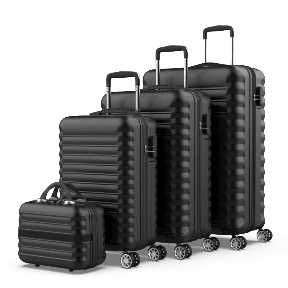 Juego de maletas 4 piezas (53/63/75cm + Neceser) Numada Upfly Negro - Imagen 2