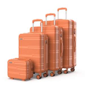 Juego de maletas 4 piezas (55/66/76cm + Neceser) Numada Upfly T10 Naranja
