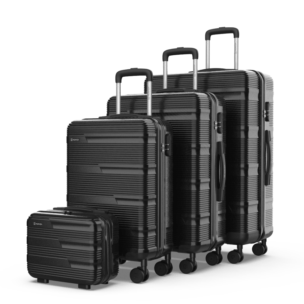 Juego de maletas 4 piezas (55/66/76cm + Neceser) Numada Upfly T10 Negro - Imagen 2