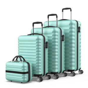 Juego de maletas 4 piezas (53/63/75cm + Neceser) Numada Upfly Verde menta