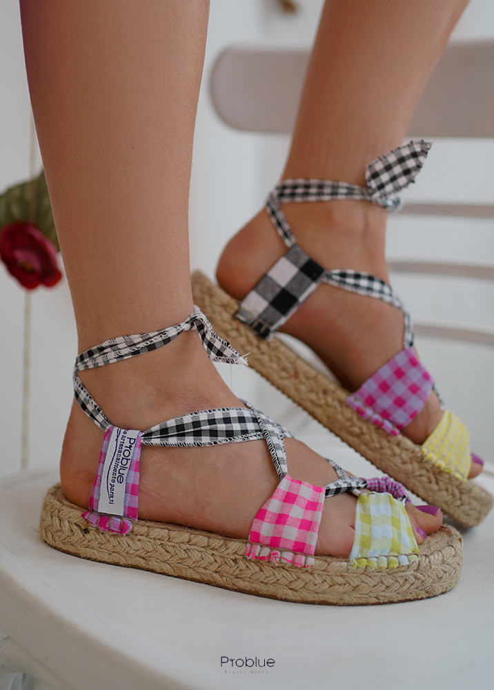 Sandalias Yute vichy Mallorca - Imagen 4