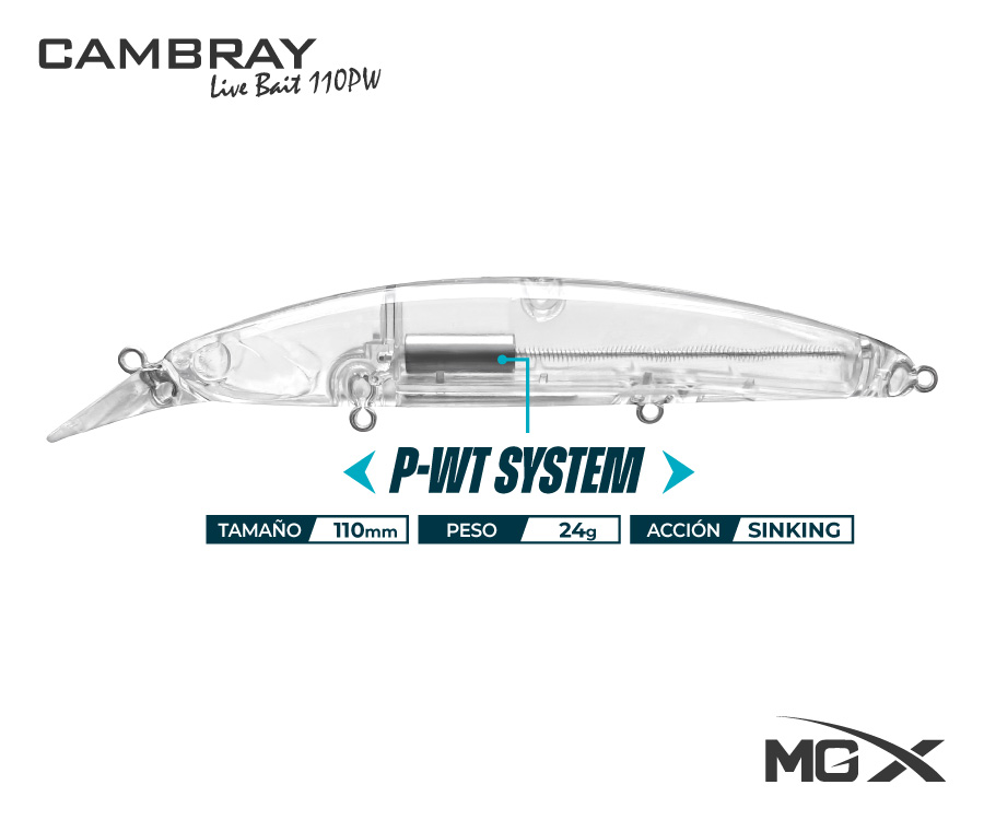 Señuelo MGX CAMBRAY LiveBait 110PW – 186 - Imagen 4