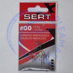 SERT Agrafes Americaines Doubles Nickelees