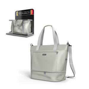 Bolsa de viaje plegable y expandible 40x25x20cm Numada Weekender W40 Gris